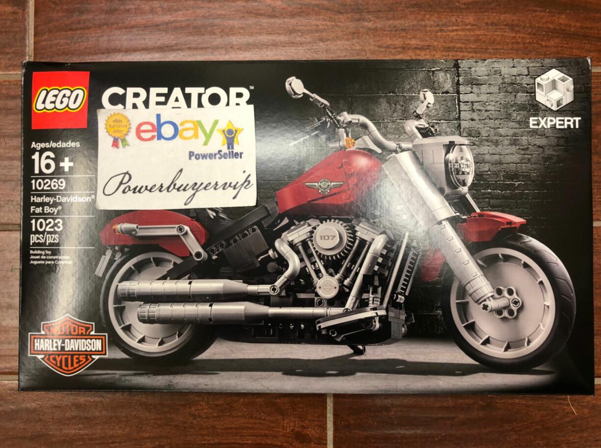 NEW LEGO 10269 Creator Expert Harley-Davidson Fat Boy Building Kit - Click Image to Close